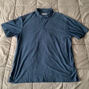Pintlar Heathered Navy Blue Polo - XL